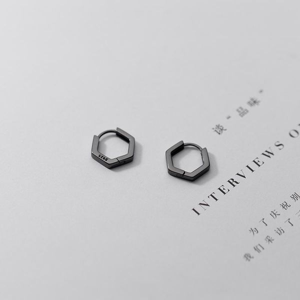 hoop & huggie real 925 sterling silver black hexagon small earrings geometric jewelry for women birthday christmas gifts, Golden;silver
hoop & huggie real 925 sterling silver black hexagon small earrings geometric jewelry for women birthday christmas gifts, Golden;silver