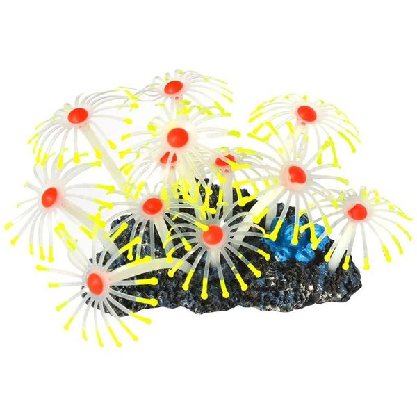 glowing effect sunflower artificial decoration silicone ornament for fish tank aquarium with suction cup decorations
glowing effect sunflower artificial decoration silicone ornament for fish tank aquarium with suction cup decorations
