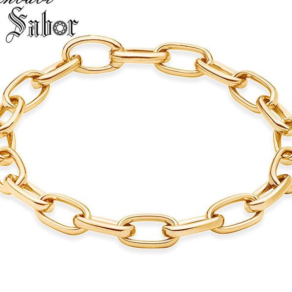 link, chain jewellery bracelets link pure gold color length 20cm for women & men bohemia gift bracelet fit charms, Black
link, chain jewellery bracelets link pure gold color length 20cm for women & men bohemia gift bracelet fit charms, Black