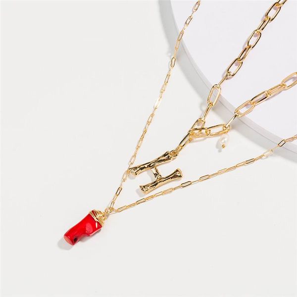 pendant necklaces 2021 gold alloy letter long chain necklace natural red coral branch lady 2-multi-layer jewelry, Silver
pendant necklaces 2021 gold alloy letter long chain necklace natural red coral branch lady 2-multi-layer jewelry, Silver
