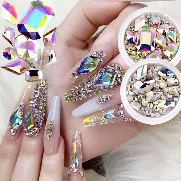 box of mixed design rhinestone diamond flat bottom glitter glass nail art crystal 3d decoration1, Silver;gold
box of mixed design rhinestone diamond flat bottom glitter glass nail art crystal 3d decoration1, Silver;gold