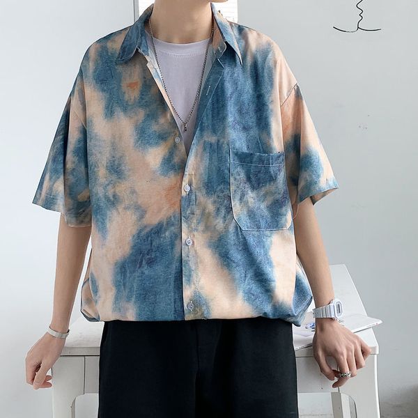shirts summer tie-dye men's fashion print retro casual shirt men streetwear korean loose hip-hop short-sleeved shirts mens -5xl, White;black
shirts summer tie-dye men's fashion print retro casual shirt men streetwear korean loose hip-hop short-sleeved shirts mens -5xl, White;black