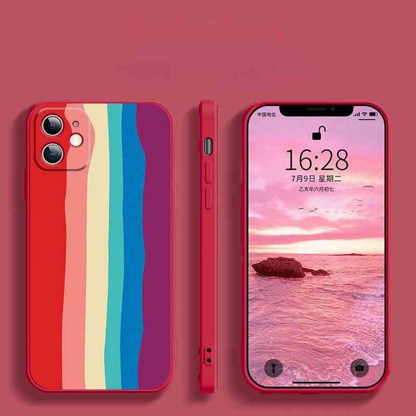 imitation liquid silicone suitable for apple 12 mobile phone case flannelette iphone11pro max / xs striped rainbow soft case
imitation liquid silicone suitable for apple 12 mobile phone case flannelette iphone11pro max / xs striped rainbow soft case