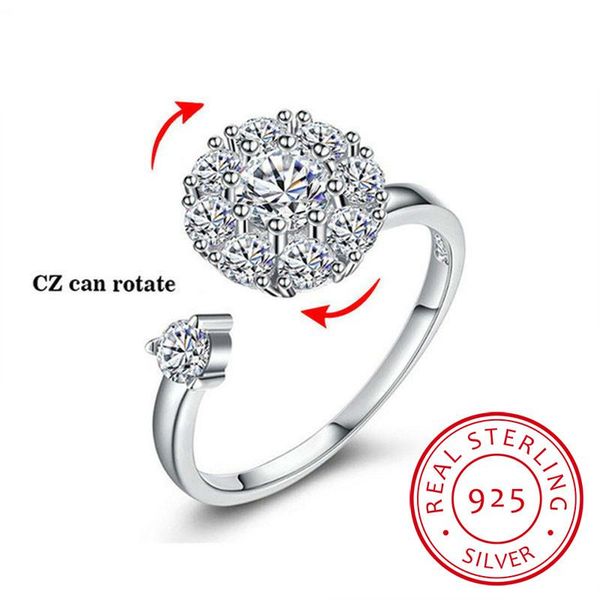 rotate rings 925 sterling silver ring for women fashion rotatable cz crystal open knuckle toe wedding jewellry cluster, Golden;silver
rotate rings 925 sterling silver ring for women fashion rotatable cz crystal open knuckle toe wedding jewellry cluster, Golden;silver
