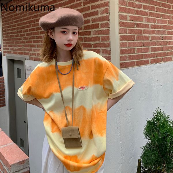 nomikuma summer t shirts korean fashion loose tie dye printed bf style short sleeve tshirt women trend camisetas mujer 210514, White
nomikuma summer t shirts korean fashion loose tie dye printed bf style short sleeve tshirt women trend camisetas mujer 210514, White