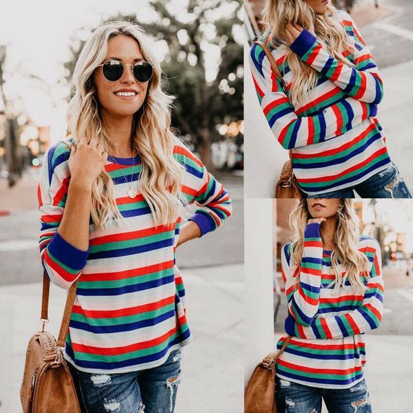 women's t-shirt women spring autumn o-neck long sleeve floral ladies casual crew neck loose, White
women's t-shirt women spring autumn o-neck long sleeve floral ladies casual crew neck loose, White