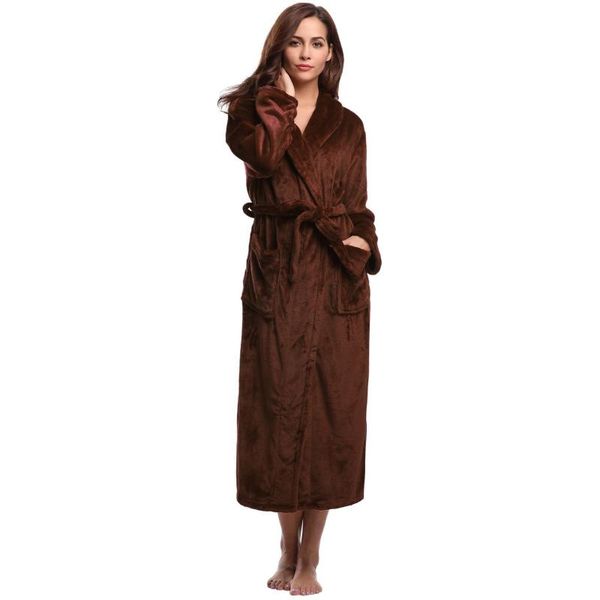 women's sleepwear winter women thick coral fleece robe kimono gown warm long flannel nightwear casual loose with belt homewear, Black;red
women's sleepwear winter women thick coral fleece robe kimono gown warm long flannel nightwear casual loose with belt homewear, Black;red