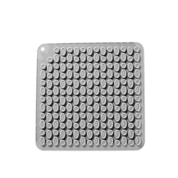 mats & pads soft silicone square washable holder heat resistant flexible non slip placemat jar opener kitchen protective pot pan mat