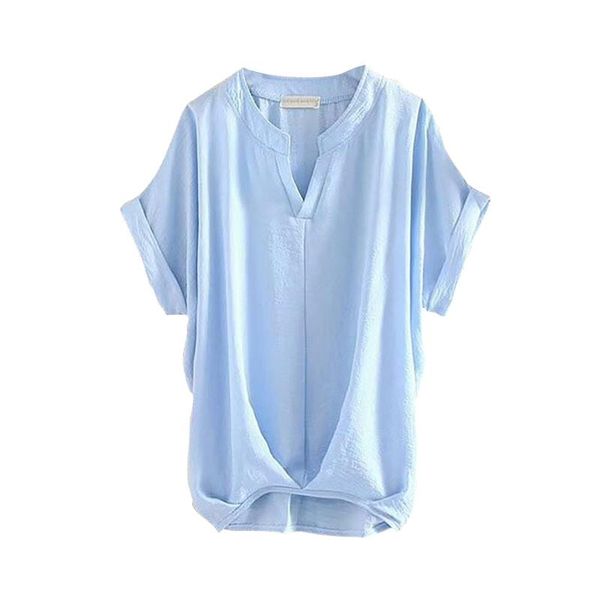 women's t-shirt fashion summer v-neck batwing seeve cotton linen shirt loose woman off shoulder clothes drop, White
women's t-shirt fashion summer v-neck batwing seeve cotton linen shirt loose woman off shoulder clothes drop, White