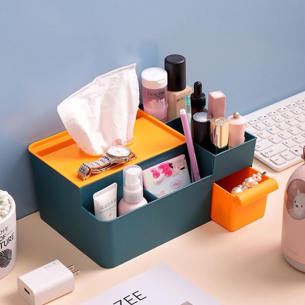 tissue boxes & napkins multifunction plastic box desk organizer makeup storage office for toilet, bathroom, bedroom
tissue boxes & napkins multifunction plastic box desk organizer makeup storage office for toilet, bathroom, bedroom