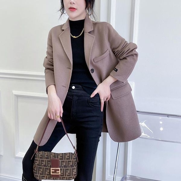 women's wool & blends 2021 women coat long jacket outerwear overcoat female autumn and winter fashion clothing #661053, Black
women's wool & blends 2021 women coat long jacket outerwear overcoat female autumn and winter fashion clothing #661053, Black