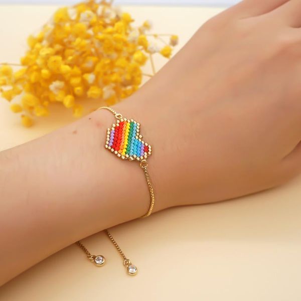 charm bracelets go2boho rainbow heart bracelet for girl childs pulseras mujer moda 2021 miyuki women gift her, Golden;silver
charm bracelets go2boho rainbow heart bracelet for girl childs pulseras mujer moda 2021 miyuki women gift her, Golden;silver