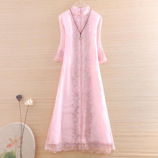 ethnic clothing hi-end spring summer women organza cheongsam dress embroidery slim elegant lady chinese style a-line party qiapo s-xxl, Red
ethnic clothing hi-end spring summer women organza cheongsam dress embroidery slim elegant lady chinese style a-line party qiapo s-xxl, Red