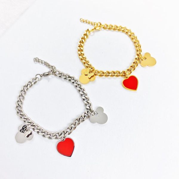 link, chain kawaii cutey bracelet lovely style titanium steel material inlaid zircon rose gold color women jewelry gift, Black
link, chain kawaii cutey bracelet lovely style titanium steel material inlaid zircon rose gold color women jewelry gift, Black