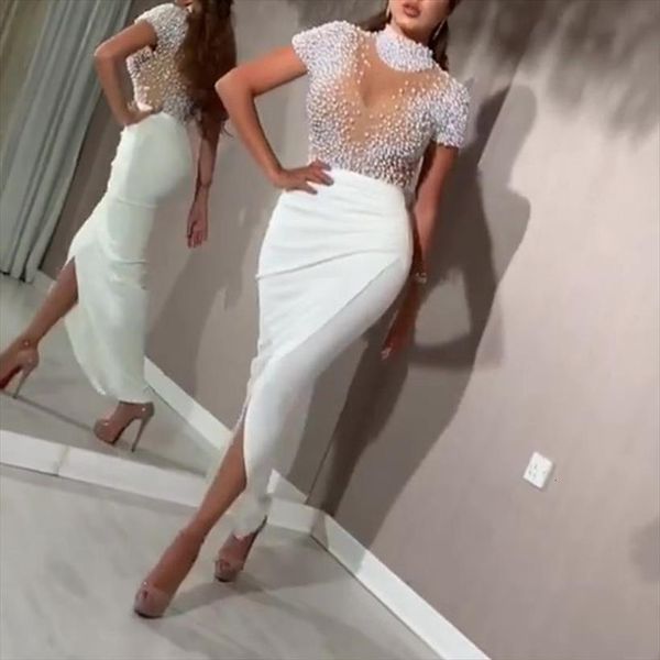 transparent tulle with bead womens dresses patchwork slit party short sleeves female summer night date out, Black;gray
transparent tulle with bead womens dresses patchwork slit party short sleeves female summer night date out, Black;gray