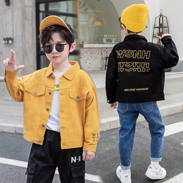 jackets children's clothing boys letter jacket 2021 spring autumn denim blouses teen boutique christmas kids yellow clothes, Blue;gray
jackets children's clothing boys letter jacket 2021 spring autumn denim blouses teen boutique christmas kids yellow clothes, Blue;gray