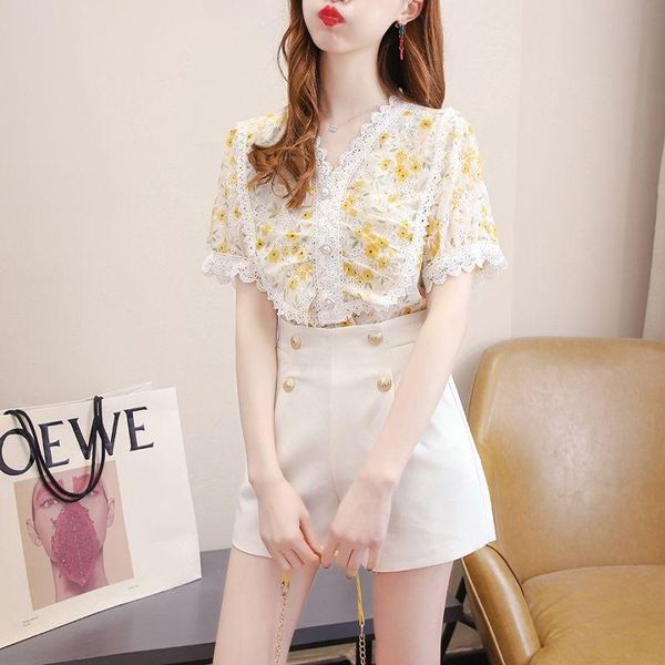 women's tracksuits women 2021 summer fashion two-piece suits female v-neck printed chiffon shirts ladies high waist loose shorts sets r, Gray
women's tracksuits women 2021 summer fashion two-piece suits female v-neck printed chiffon shirts ladies high waist loose shorts sets r, Gray