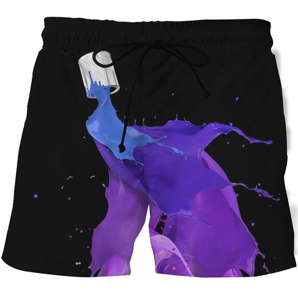 men's shorts summer fashion graffiti series 3d printed beach swimming and women's casual quick-drying sports, White;black
men's shorts summer fashion graffiti series 3d printed beach swimming and women's casual quick-drying sports, White;black