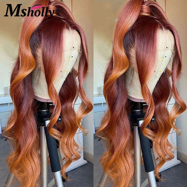 ombre orange brown colored lace front human hair wigs body wave 4x4 closure wig remy glueless brazilian for women, Black;brown
ombre orange brown colored lace front human hair wigs body wave 4x4 closure wig remy glueless brazilian for women, Black;brown