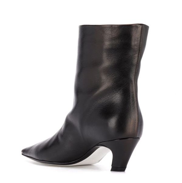 2023 new ankle boots for women slip on solid color square toe strange heels female footwear western boots size 34-43, Black
2023 new ankle boots for women slip on solid color square toe strange heels female footwear western boots size 34-43, Black