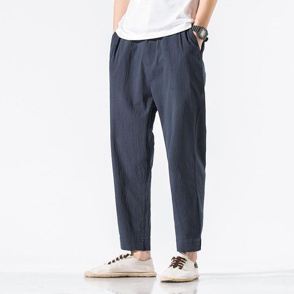 summer simple style young men chinese cotton and linen fashion casual solid color pants men's, Black
summer simple style young men chinese cotton and linen fashion casual solid color pants men's, Black
