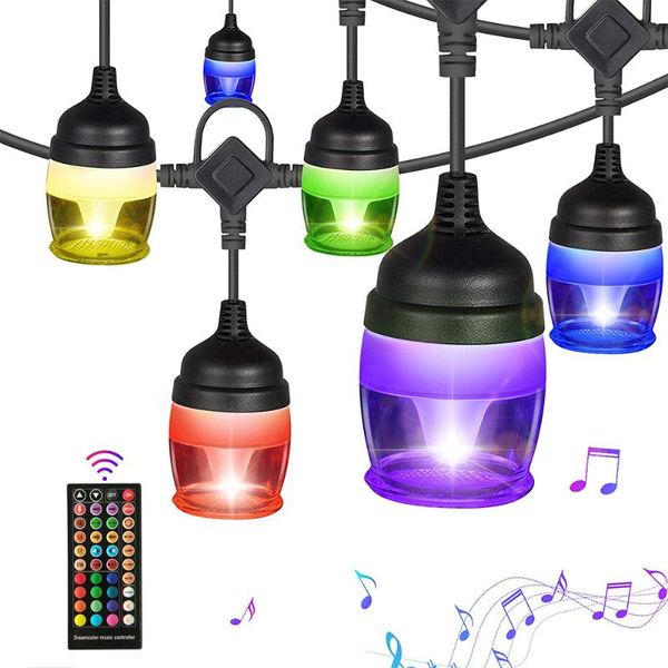 strings 12 led rgb string light with remote music control outdoor hanging patio fairy garland for cafe party garden
strings 12 led rgb string light with remote music control outdoor hanging patio fairy garland for cafe party garden