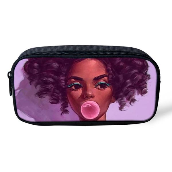 cartoon kids pencil bags black afro girls pattern travel make-up arts design students mini pen cosmetic & cases
cartoon kids pencil bags black afro girls pattern travel make-up arts design students mini pen cosmetic & cases