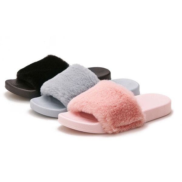 women house sandals faux fur fashion warm sandals woman slip on flats female slides cozy home furry slippers zapatos de mujer, Black
women house sandals faux fur fashion warm sandals woman slip on flats female slides cozy home furry slippers zapatos de mujer, Black