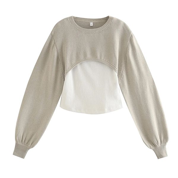 summer women european and american style street fake two-piece long-sleeved female sweater 210531, White
summer women european and american style street fake two-piece long-sleeved female sweater 210531, White