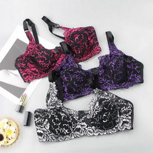 bras push up bra plus size lace for women thin bralette comfort underwear lingerie cd cup brasieres female intimates, Red;black
bras push up bra plus size lace for women thin bralette comfort underwear lingerie cd cup brasieres female intimates, Red;black