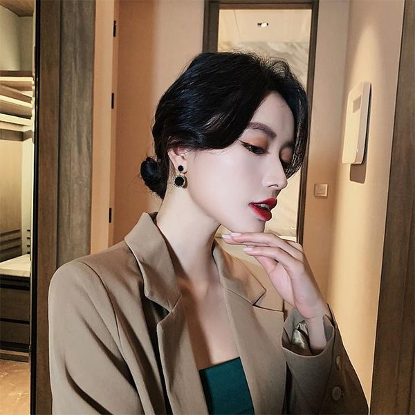 dangle & chandelier yaologe black round statement earrings trendy simple alloy pendant gift for women 2021 fashion girl's party jewelry, Silver
dangle & chandelier yaologe black round statement earrings trendy simple alloy pendant gift for women 2021 fashion girl's party jewelry, Silver