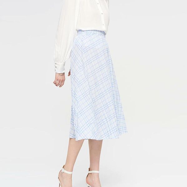 women classic vintage midi skirts 2021 spring summer fashion plaid skirt female a line faldas mujer, Black
women classic vintage midi skirts 2021 spring summer fashion plaid skirt female a line faldas mujer, Black