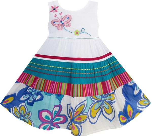 girl's dresses flower girl dress little girls floral striped embroidery butterfly cotton 2021 summer princess wedding party clothes, Red;yellow
girl's dresses flower girl dress little girls floral striped embroidery butterfly cotton 2021 summer princess wedding party clothes, Red;yellow