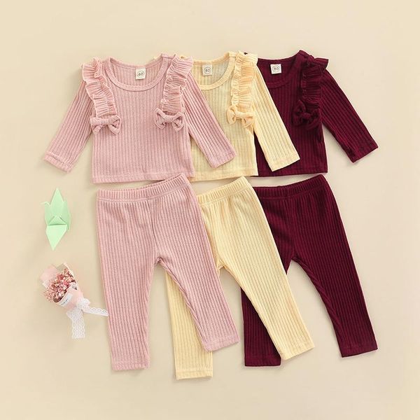 clothing sets 0-3y born baby girl solid color ruffles long sleeve cotton t-shirt pant trouser 2pcs outfits autumn clothes set, White
clothing sets 0-3y born baby girl solid color ruffles long sleeve cotton t-shirt pant trouser 2pcs outfits autumn clothes set, White