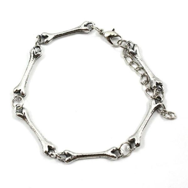 link, chain fashion cool rock punk gothic metal bone bracelet bangle maea99, Black
link, chain fashion cool rock punk gothic metal bone bracelet bangle maea99, Black