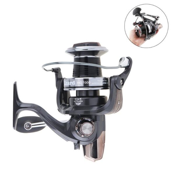 black 7000 series 13+1 ball bearings 5.1:1 spinning fishing reel metal spool 20kg / 44lb max drag jigging trolling long s baitcasting reels
black 7000 series 13+1 ball bearings 5.1:1 spinning fishing reel metal spool 20kg / 44lb max drag jigging trolling long s baitcasting reels