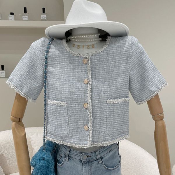 fancy summer wool korean short plaid sleeve woman tweed jacket stylish chic lady in office sweet harvest, Black;brown
fancy summer wool korean short plaid sleeve woman tweed jacket stylish chic lady in office sweet harvest, Black;brown