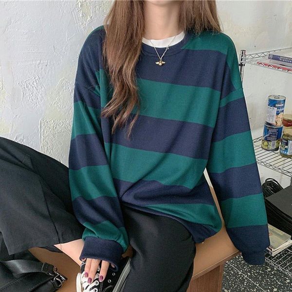 women's hoodies & sweatshirts winter striped sweatshirt women warm plush fleece pullover oversized crewneck ladies casual loose top, Black
women's hoodies & sweatshirts winter striped sweatshirt women warm plush fleece pullover oversized crewneck ladies casual loose top, Black