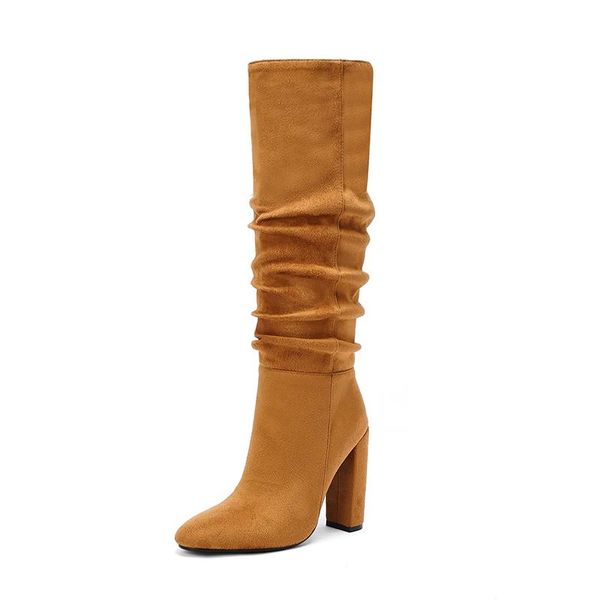 boots high-quality suede high autumn and winter pointed toe pleated fashion party daily women's knee-length, Black
boots high-quality suede high autumn and winter pointed toe pleated fashion party daily women's knee-length, Black