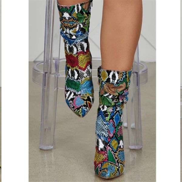 boots ins women ankle microfiber leopard snake suede europe and america simple versatile super high heel shoes woman, Black
boots ins women ankle microfiber leopard snake suede europe and america simple versatile super high heel shoes woman, Black