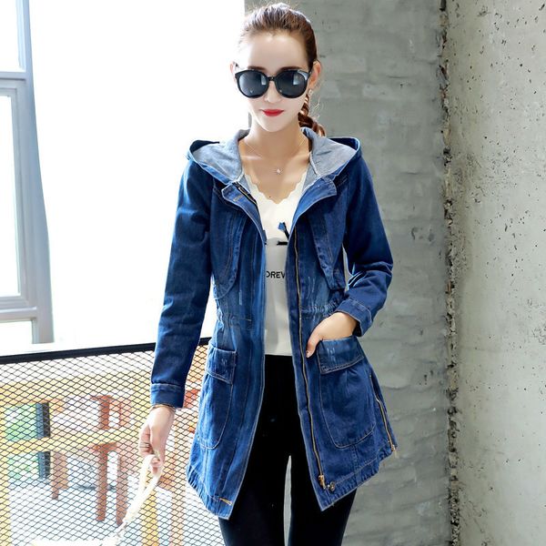 women's jackets spring autumn women hooded denim jacket vintage harajuku oversize loose female jeans coat solid slim cha dh2i, Black;brown
women's jackets spring autumn women hooded denim jacket vintage harajuku oversize loose female jeans coat solid slim cha dh2i, Black;brown