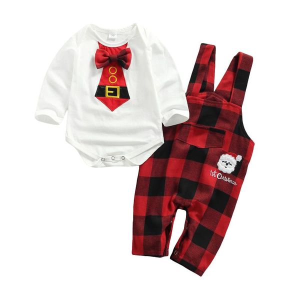 clothing sets baby girls boys christmas two-piece clothes set, round collar long sleeve romper and printed pattern suspender trousers, White
clothing sets baby girls boys christmas two-piece clothes set, round collar long sleeve romper and printed pattern suspender trousers, White