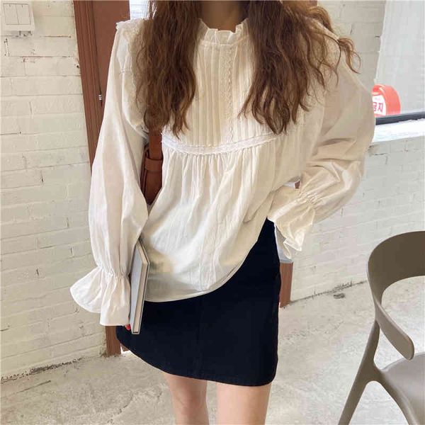 blouses vintage solid shirts stand female office lady chic loose fashion all match streetwear blouses kroean, White
blouses vintage solid shirts stand female office lady chic loose fashion all match streetwear blouses kroean, White