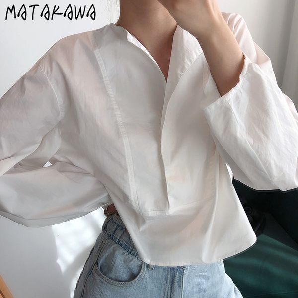 matakawa loose white frauen blusas lantern sleeve pullover blouses spring o-neck women shirt long sleeve 210513
matakawa loose white frauen blusas lantern sleeve pullover blouses spring o-neck women shirt long sleeve 210513