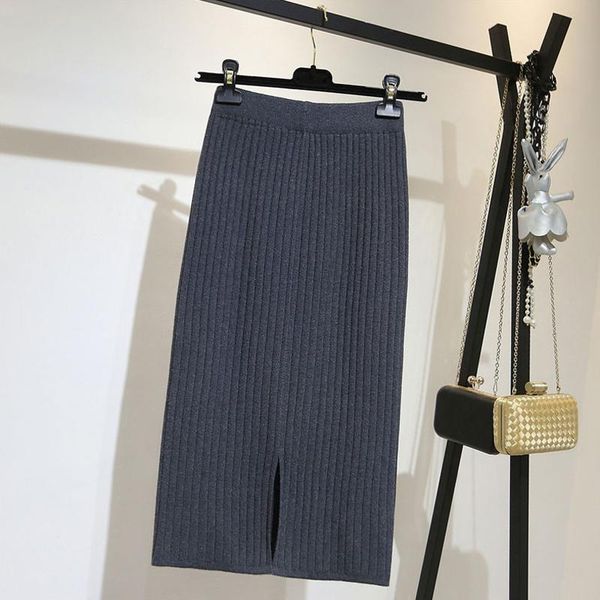 skirts 70cm high waist women autumn and winter knitted pencil skirt solid color ribbed mid-calf, Black
skirts 70cm high waist women autumn and winter knitted pencil skirt solid color ribbed mid-calf, Black