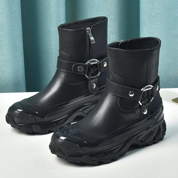 boots genuine leather short zipper solid women shoes thick bottom female comfortable lady 2021, Black
boots genuine leather short zipper solid women shoes thick bottom female comfortable lady 2021, Black