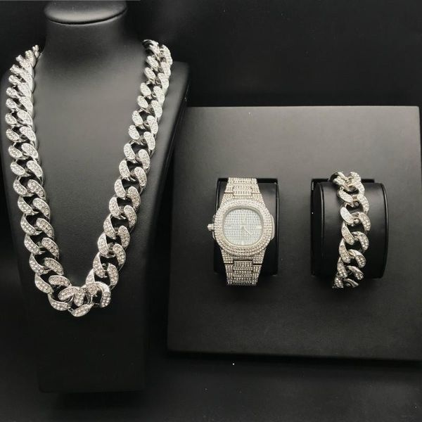 earrings & necklace luxury men gold silver color watch crystal miami out cuban chain & bracelet hip hop for
earrings & necklace luxury men gold silver color watch crystal miami out cuban chain & bracelet hip hop for