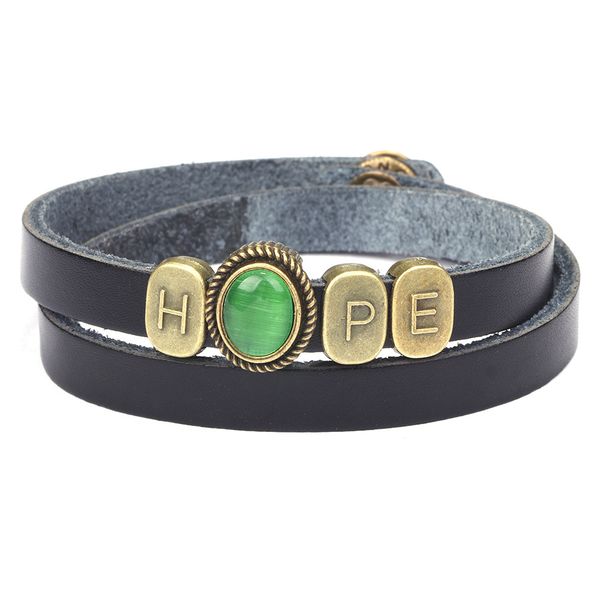 selling hope woven alloy letter opal bracelet yiwu commodity, Golden;silver
selling hope woven alloy letter opal bracelet yiwu commodity, Golden;silver