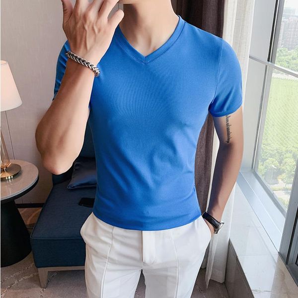 men's t-shirts korean v-neck short sleeve t-shirt men tee shirt homme summer slim solid bottom t shirts social club outfits 5 colour ho, White;black
men's t-shirts korean v-neck short sleeve t-shirt men tee shirt homme summer slim solid bottom t shirts social club outfits 5 colour ho, White;black