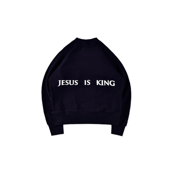 kanye west arrivals jesus is king chicago printed sweatshirts men women crewneck hoodie, Black 
kanye west arrivals jesus is king chicago printed sweatshirts men women crewneck hoodie, Black